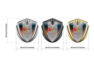 Toyota Metal Domed Emblem Sports Look High-Quality